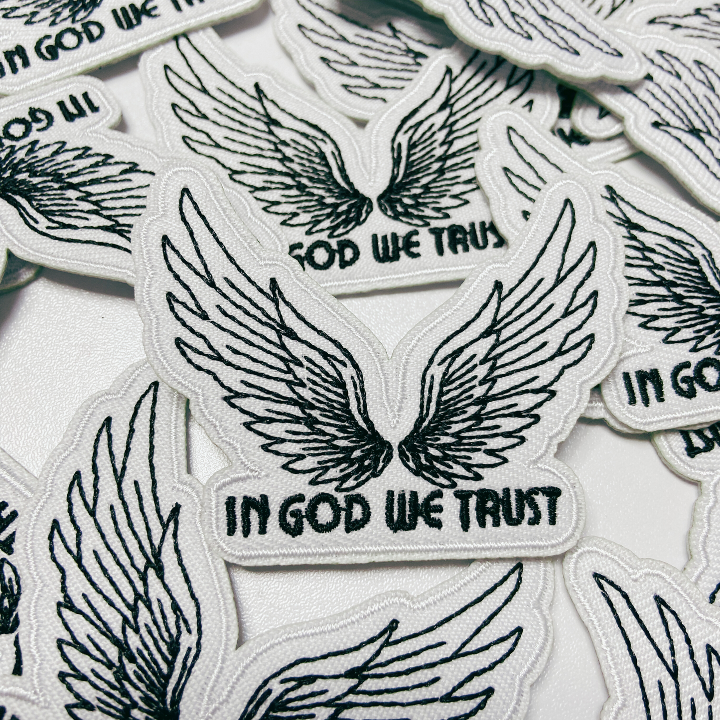 2.5" In God We Trust  -  Embroidered Hat Patch