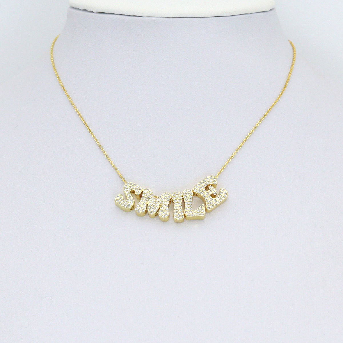 Gold Silver CZ Gold Alphabet Initial Letter Charm Pendant Bead,Sku#LX888