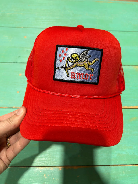 Amor Patched Trucker Hat