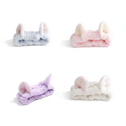 Cat Ears Spa Headbands — Set of 4