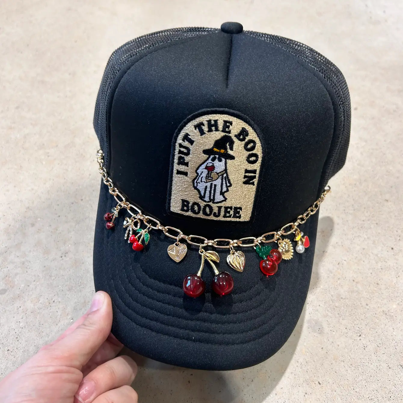 Cherry Trucker Hat Chain