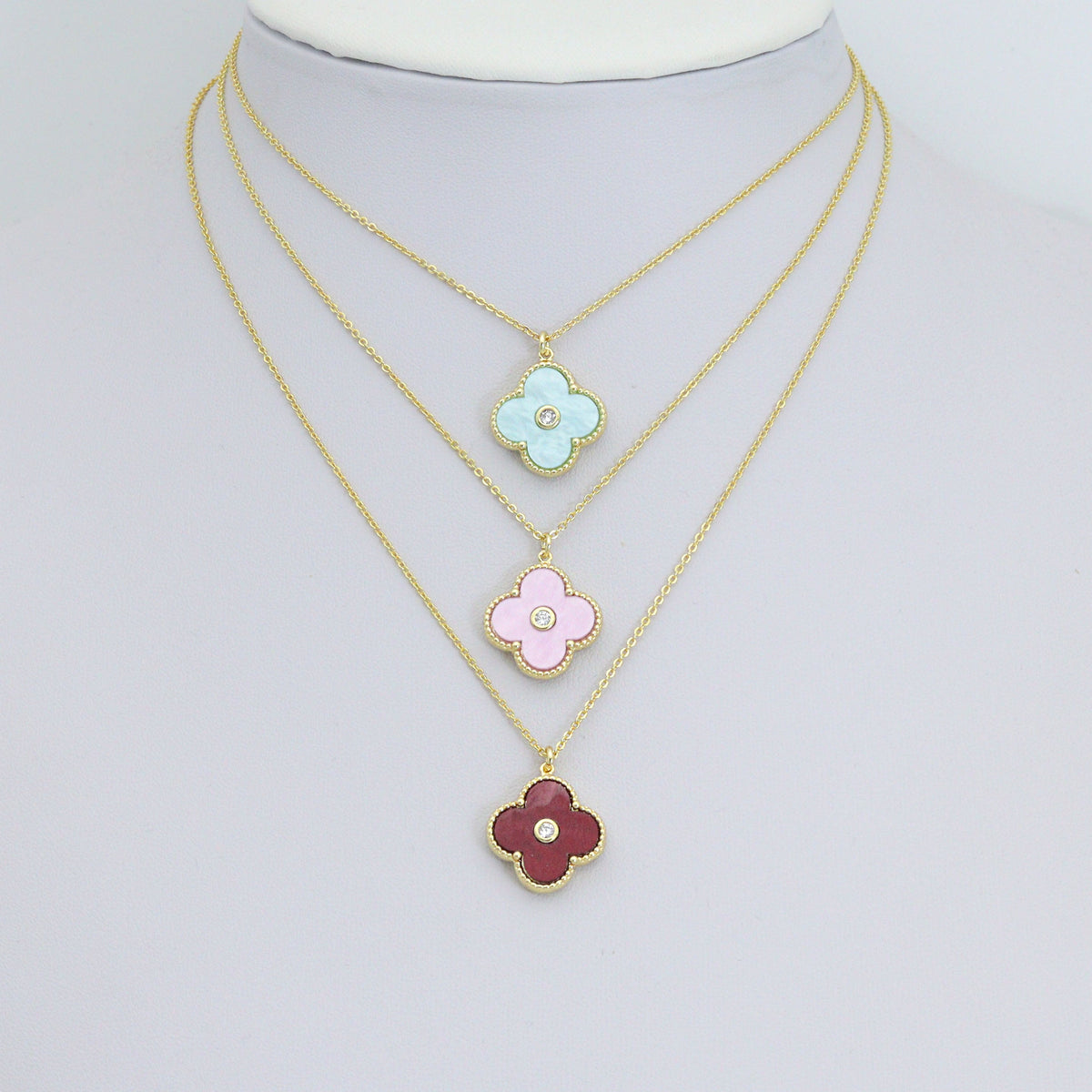 Colorful Mother of Pearl Flower Pendant Charm, Sku#FH246