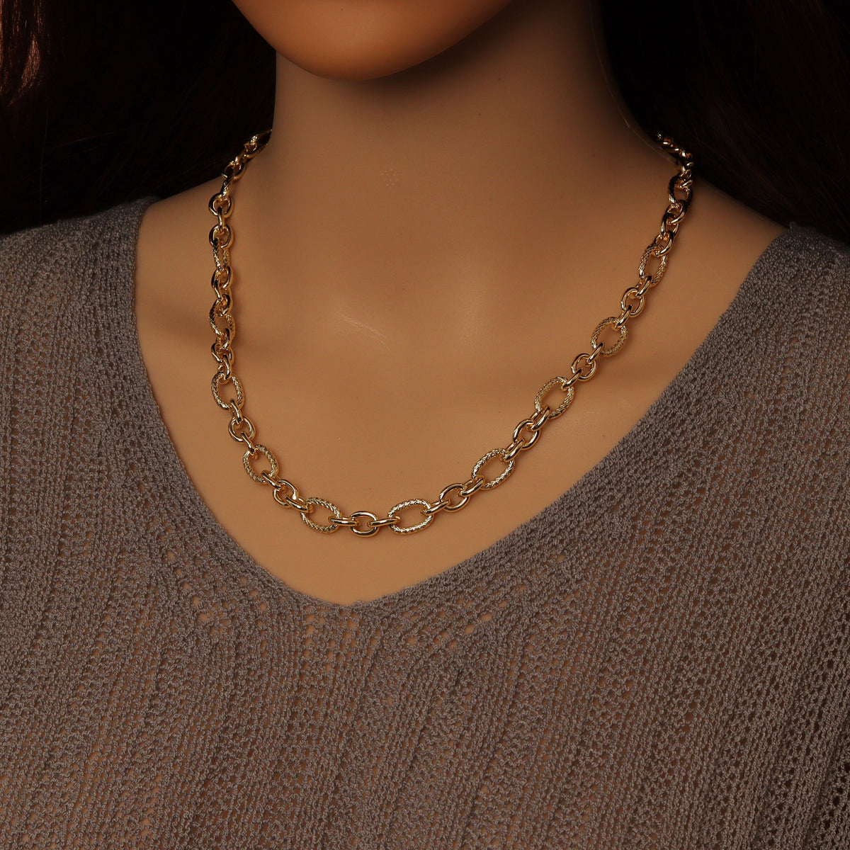 Wholesale Mixed Oval Link Chain by Yard, sku#LX914