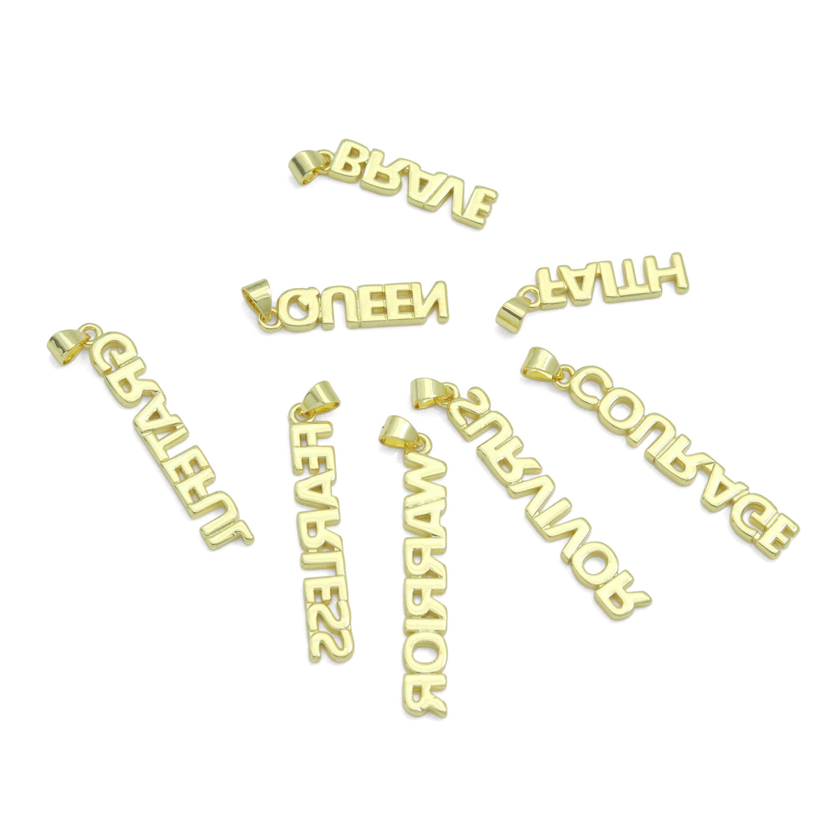 Empowerment Word Charms Collection, Words of Strength charm, Sku#LK1297
