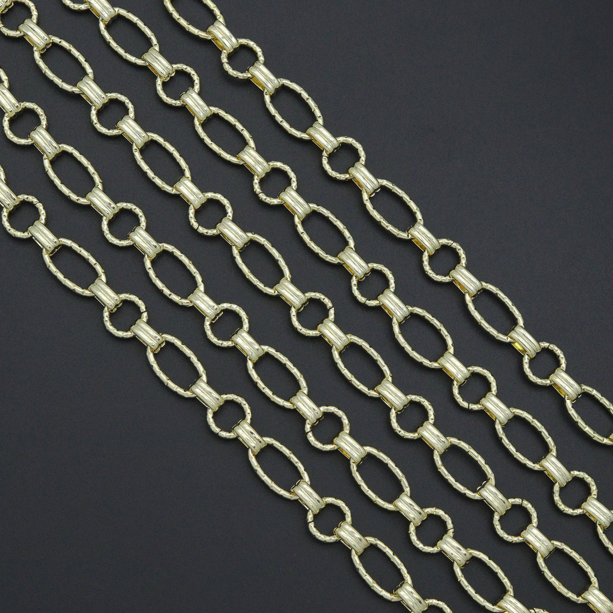 Wholesale Chunky Round oval Link chain by Yard, sku#LX915