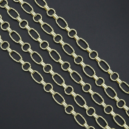 Wholesale Chunky Round oval Link chain by Yard, sku#LX915