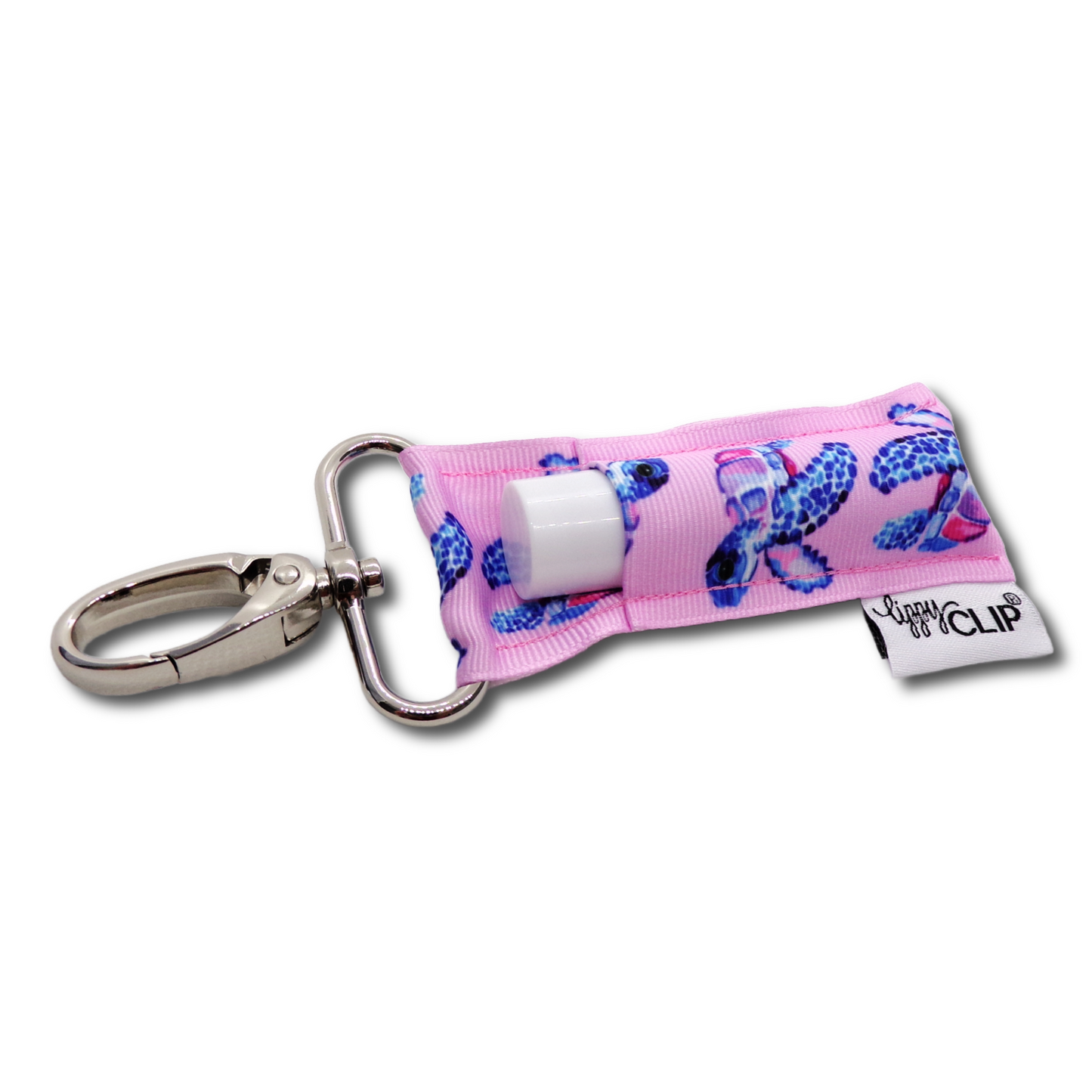 Pink Sea Turtles LippyClip® Lip Balm Holder