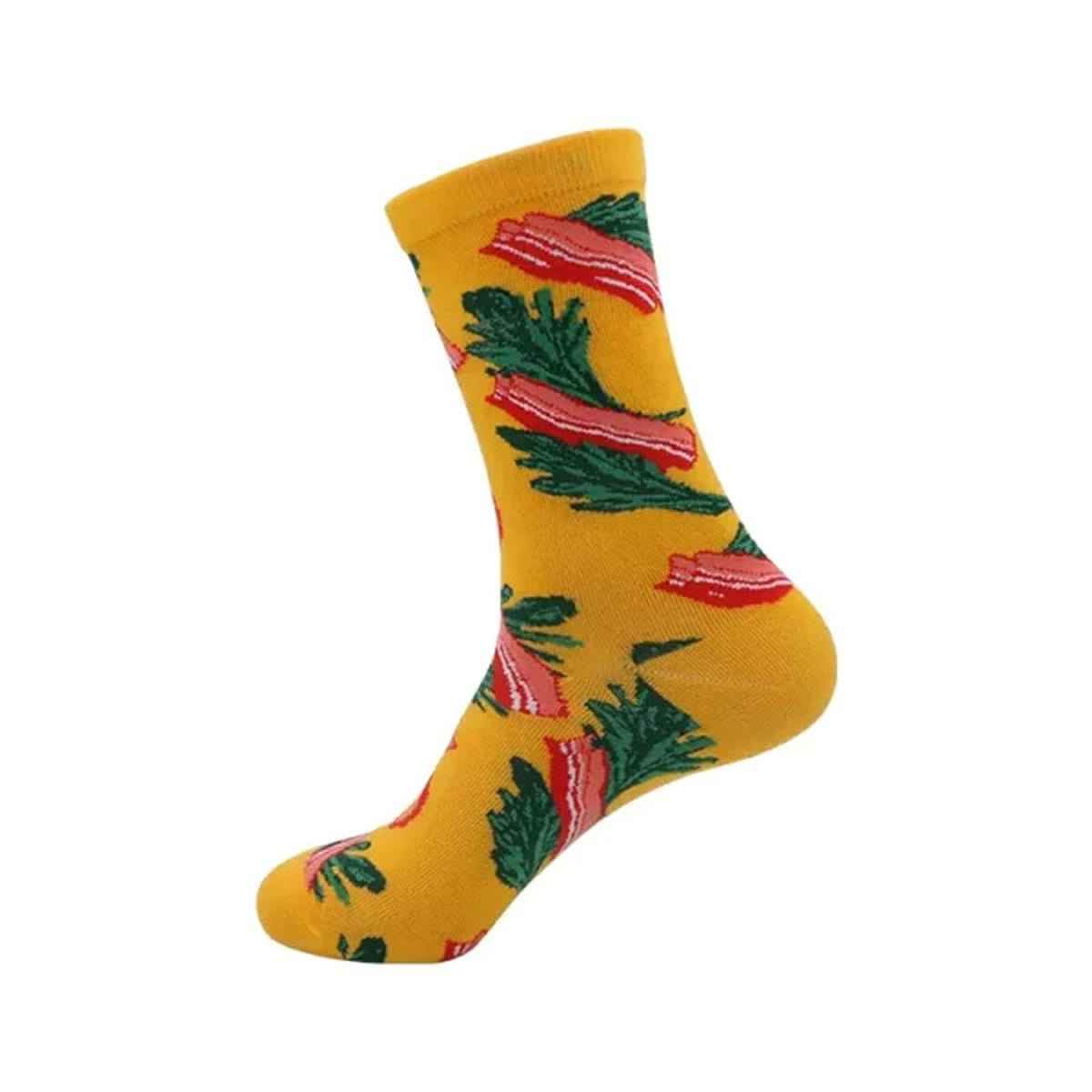 Novelty Pizza Socks – 4 Pairs Fun Gift Set for Men & Women