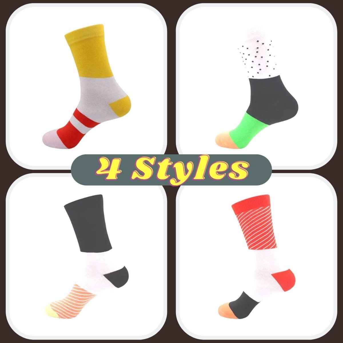 Sushi Socks Gift Set – 4 Pairs of Funny Novelty Socks in Box
