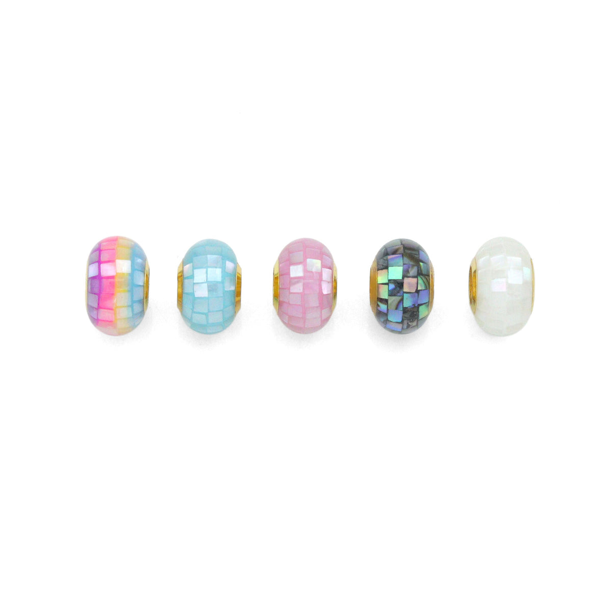Natural Mother of Pearl Abalone Oval Shape Spacer Beads, Sku#WL22