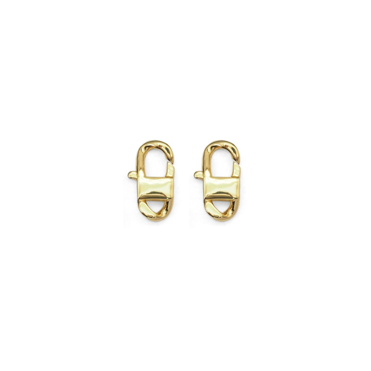 Gold Twisted Cuban Chain Lock Clasp , Sku#Y837