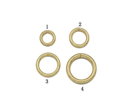 Gold/Silver Thick Jump Ring, Chain Link, Sku#LX135