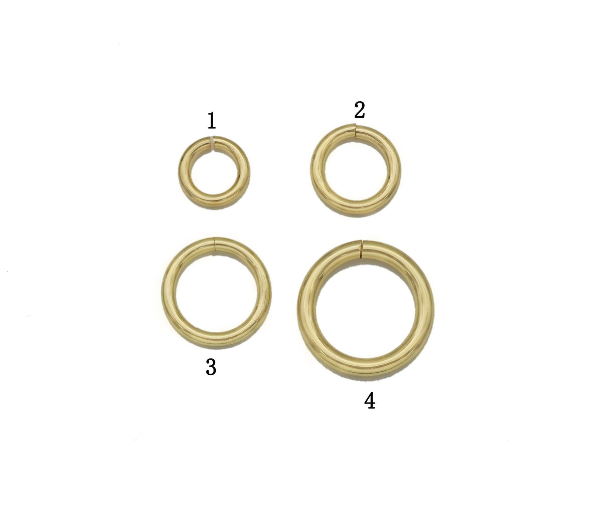 Gold/Silver Thick Jump Ring, Chain Link, Sku#LX135