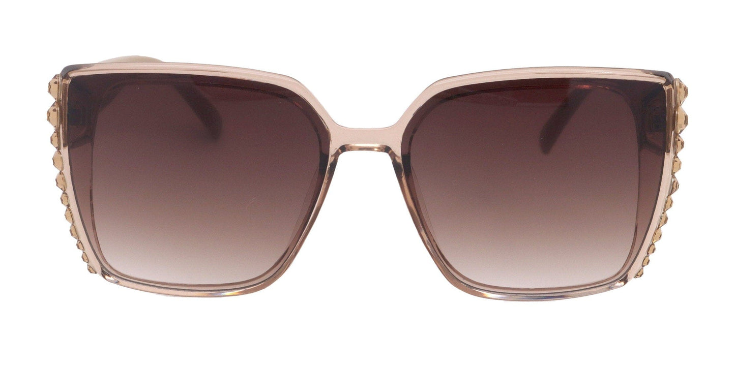 Aurora Bling Women Sunglasses Brown Genuine European Crystals, 100% UV Protection. NY Fifth Avenue
