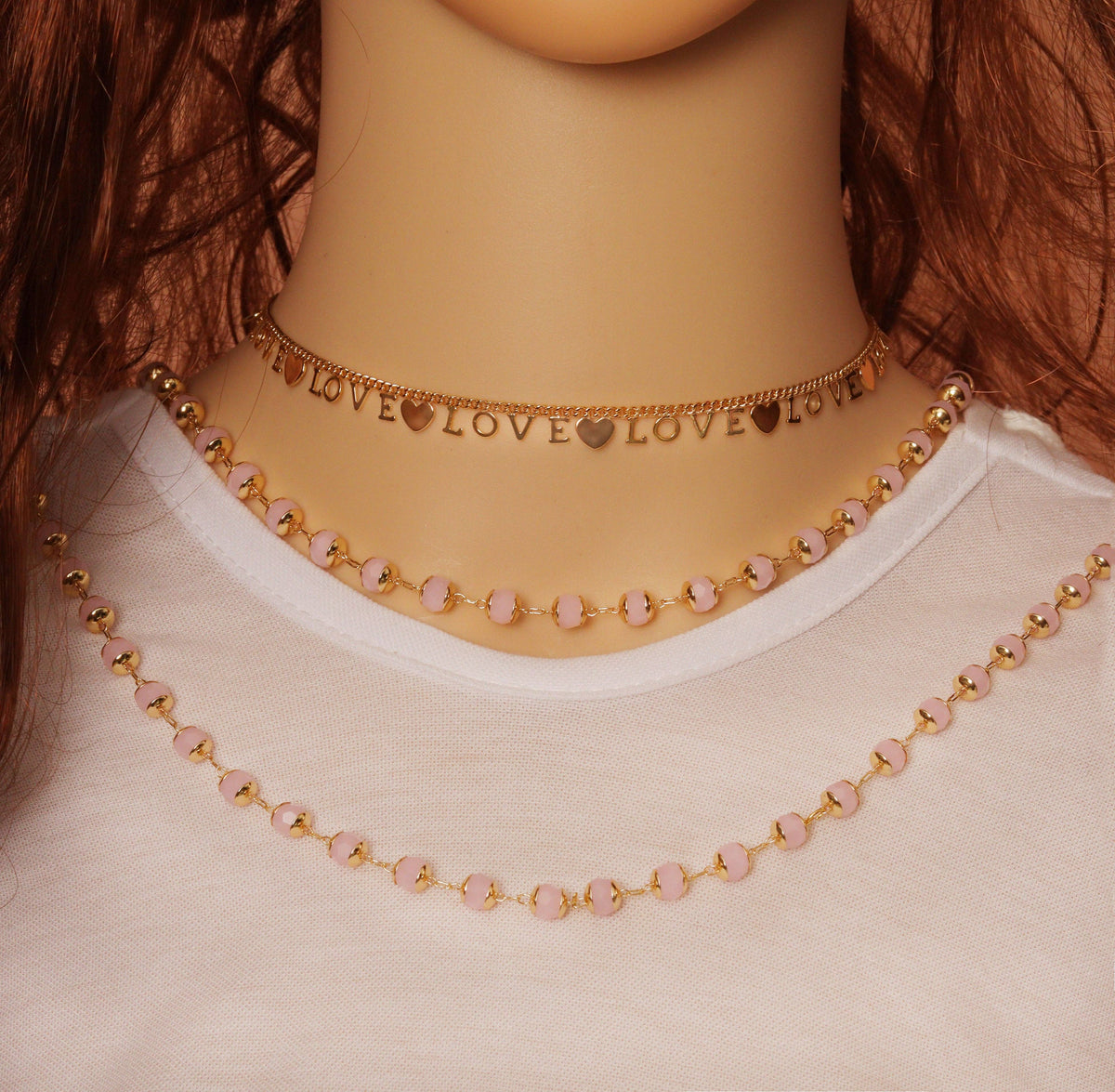 Love Heart Cuban curb Chain By Yard/Necklace, sku#LS36