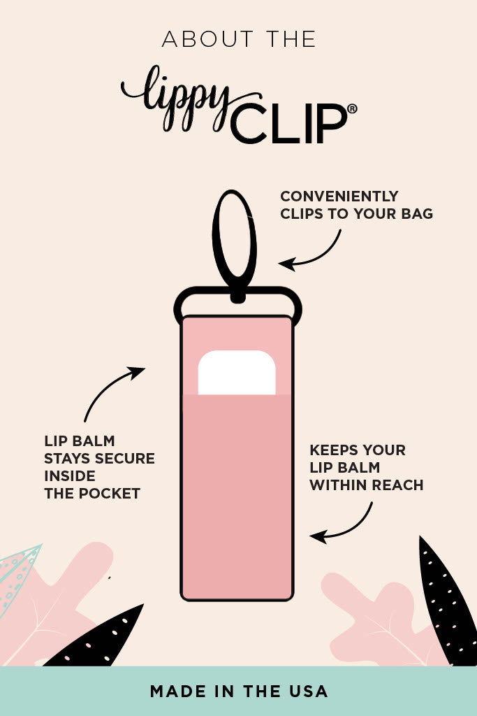 Feminine Floral LippyClip® Lip Balm Holder