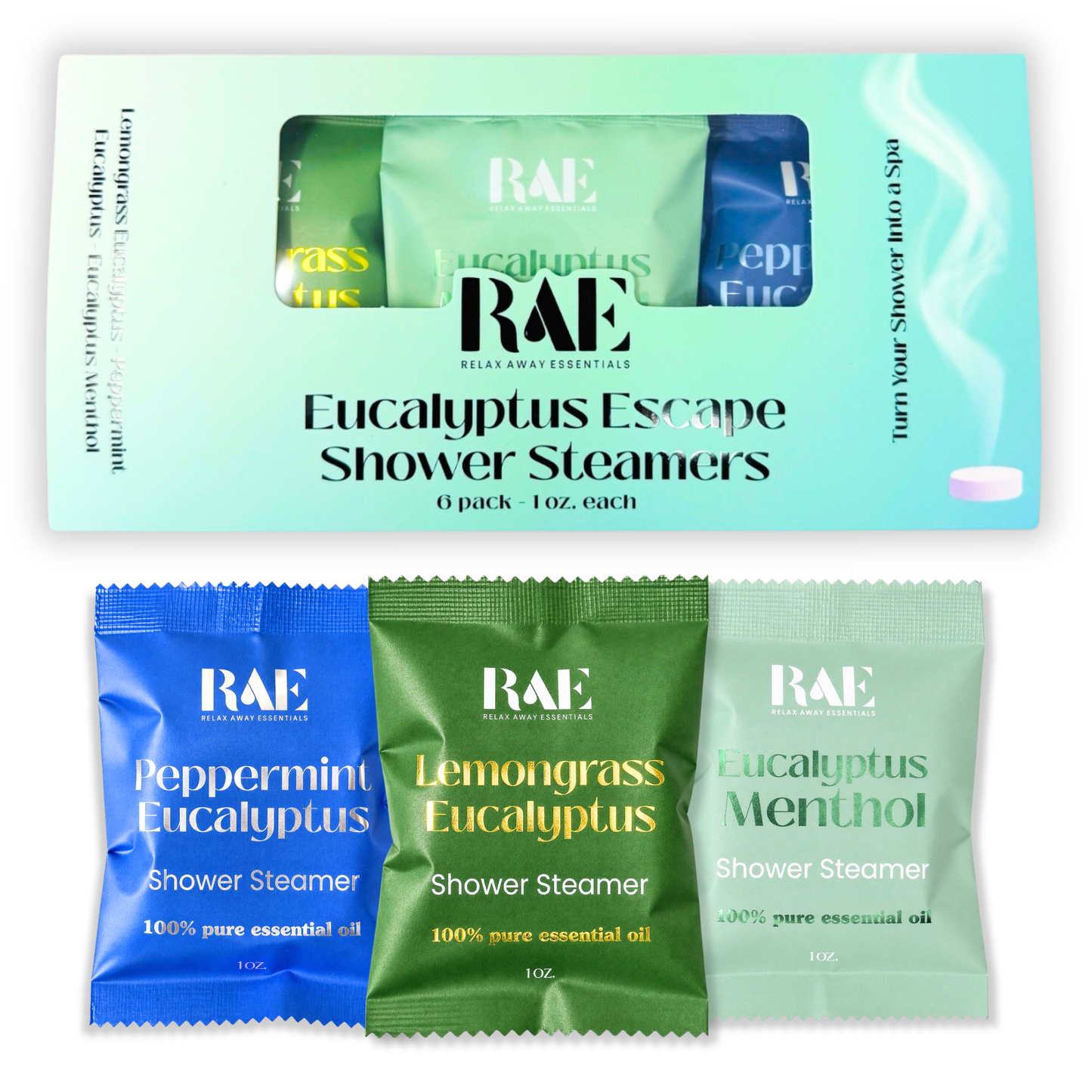 Shower Steamers 6 Pack - Choose Pack - Essential Oils - Aromatherapy