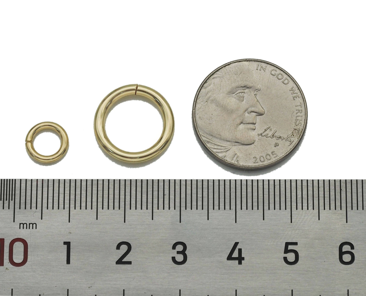 Gold/Silver Thick Jump Ring, Chain Link, Sku#LX135