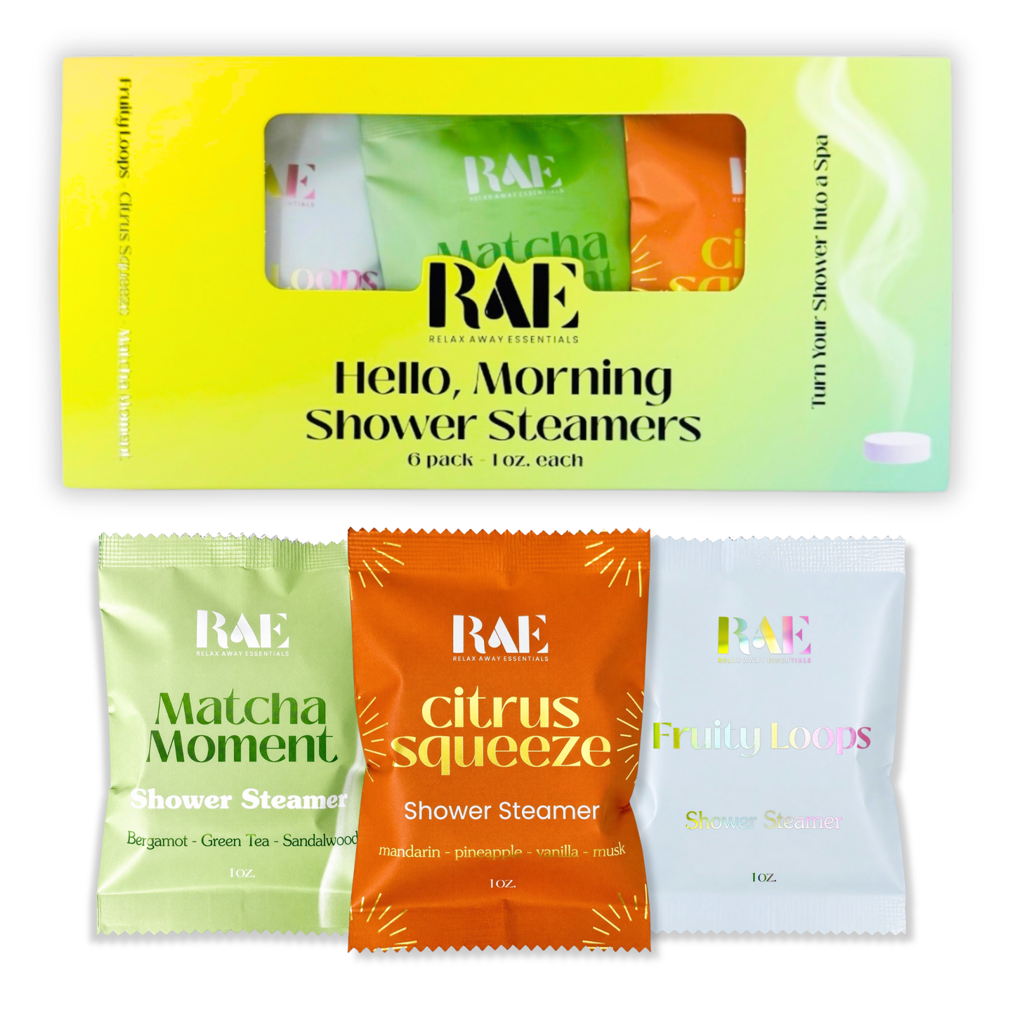Shower Steamers 6 Pack - Choose Pack - Essential Oils - Aromatherapy