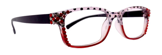 Julia, Reading Glasses Women W Genuine European Crystals Square  NY Fifth Avenue