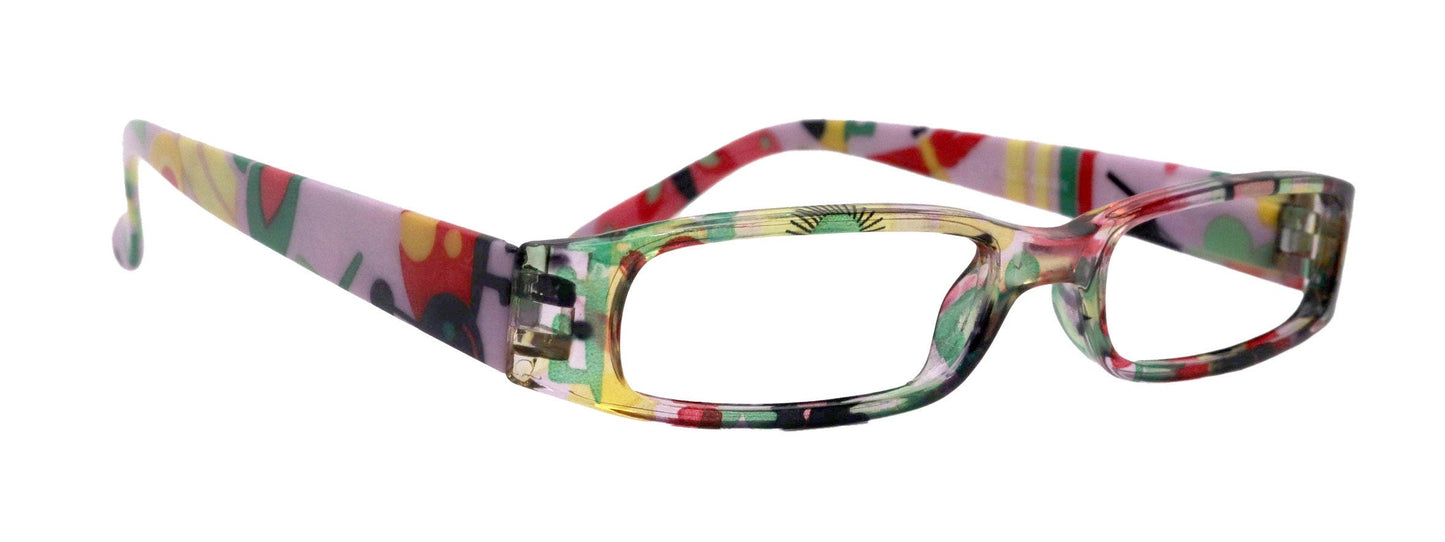Elsa, Premium Reading Glasses for Women  (Purple flower ) Optical Frame, NY Fifth Avenue