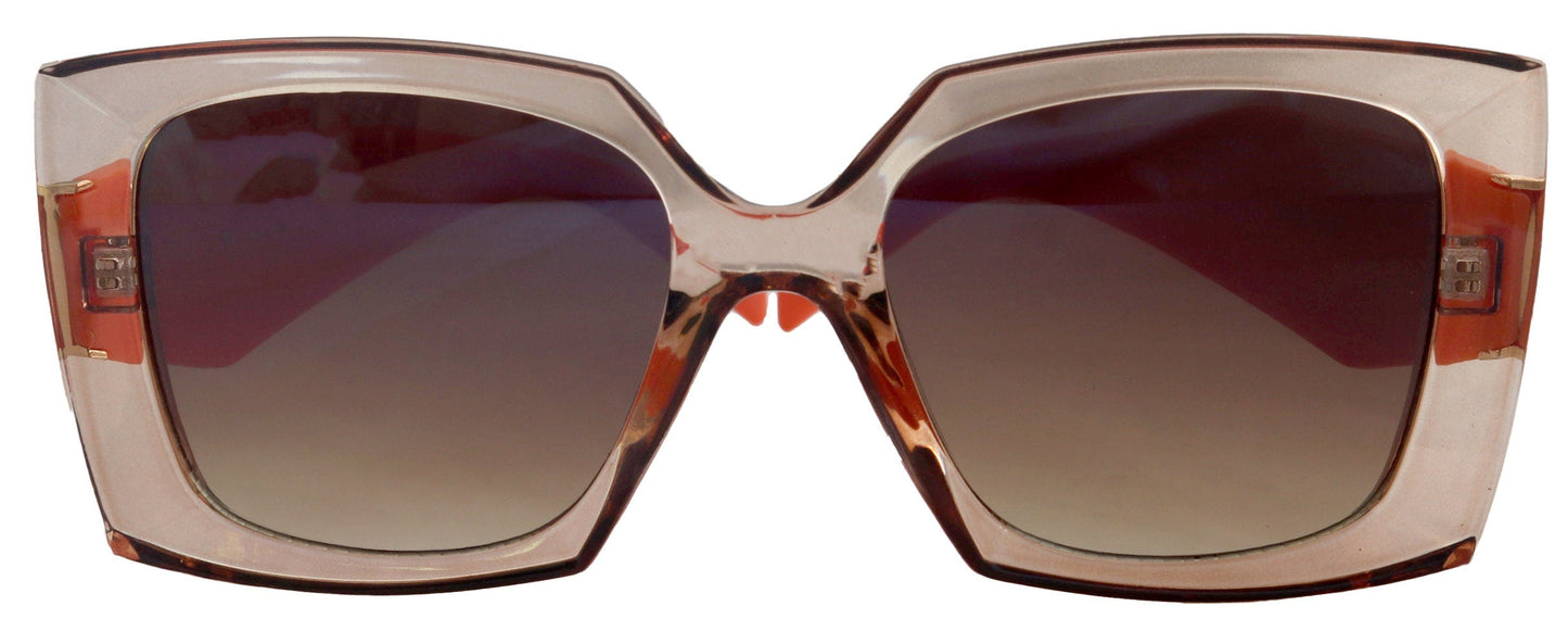 Penelope, High-End Line Bifocal (Clear On Top) Sun Readers for Women OR Non-Bifocal Readers Sunglasses (Orange light Brown) NY Fifth Avenue