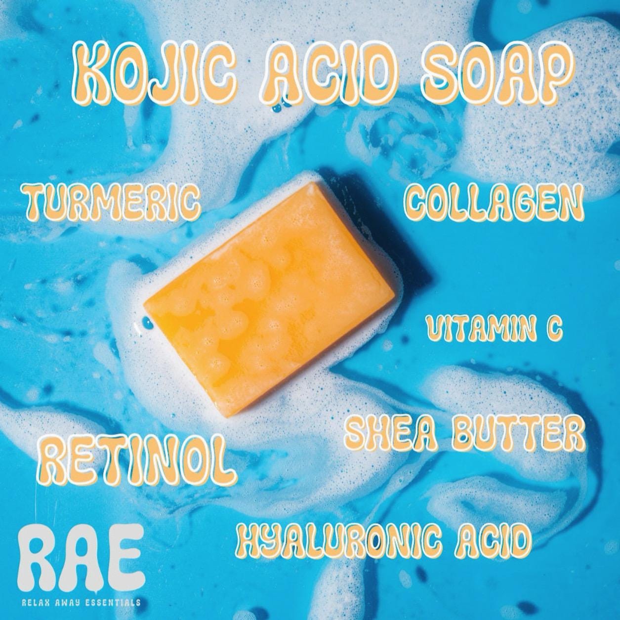 Kojic Acid Soap | Turmeric Soap | Face Soap | Facial Cleanser | Spa Gift | Gift for her | Glow Soap Bar | Mom Gift