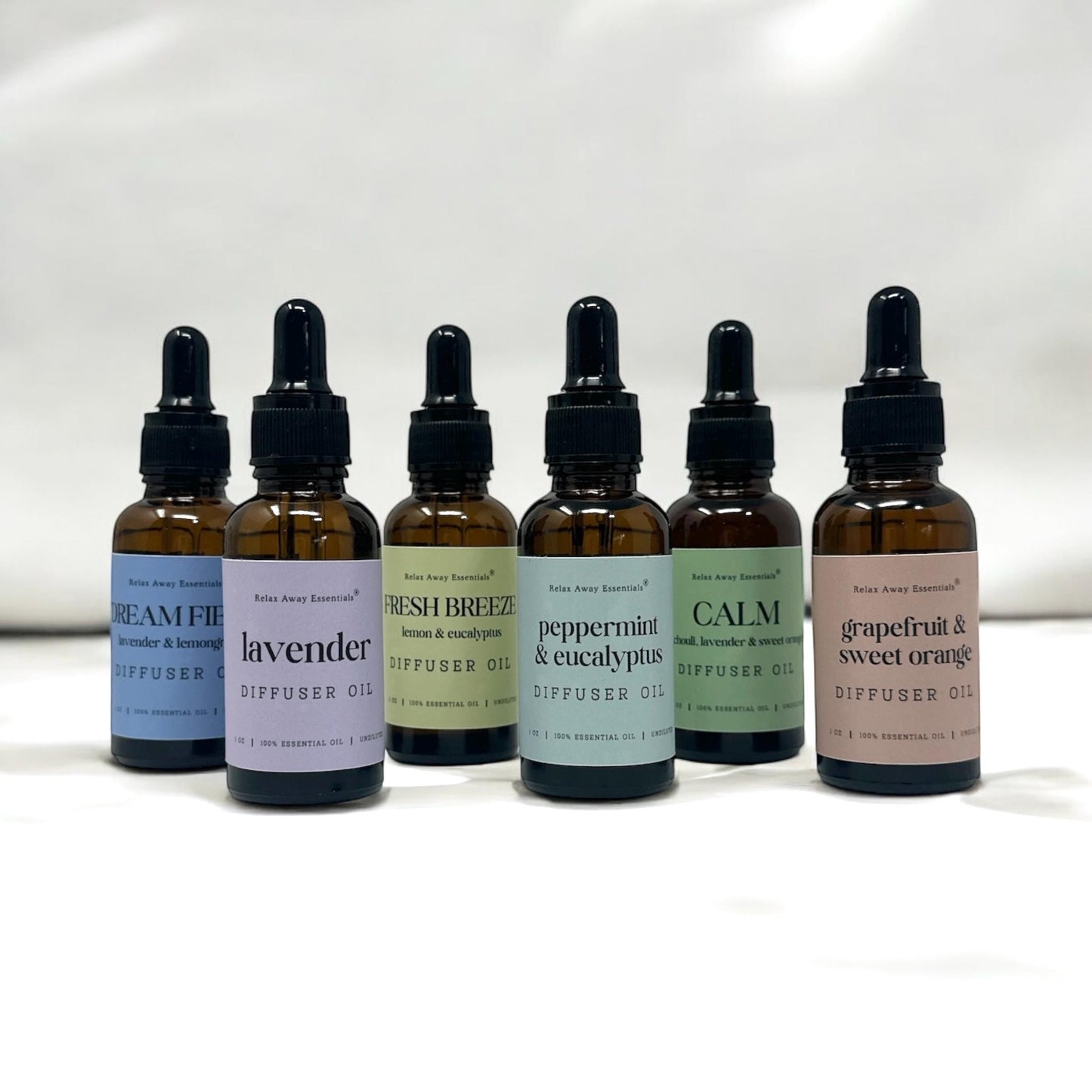 Aromatherapy Diffuser Oil 1 oz Undiluted Essential Oils | Relaxing Spa Scent Blends – Lavender, Peppermint, Citrus | Stress Relief Home Gift