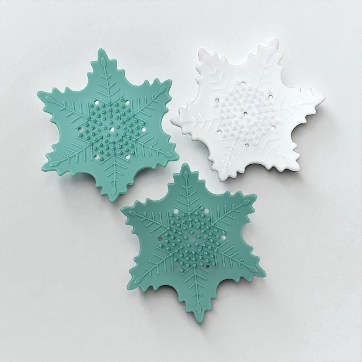 Snowflake Silicone Shower Steamer Tray – Soap Dish, Christmas Gift, Stocking Stuffer