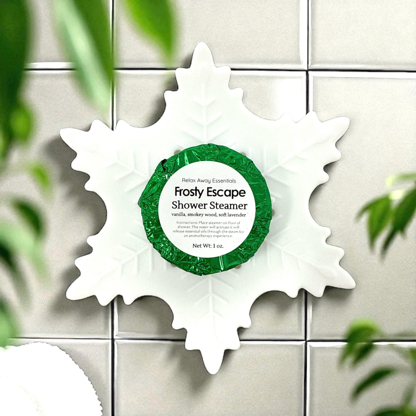 Snowflake Silicone Shower Steamer Tray – Soap Dish, Christmas Gift, Stocking Stuffer