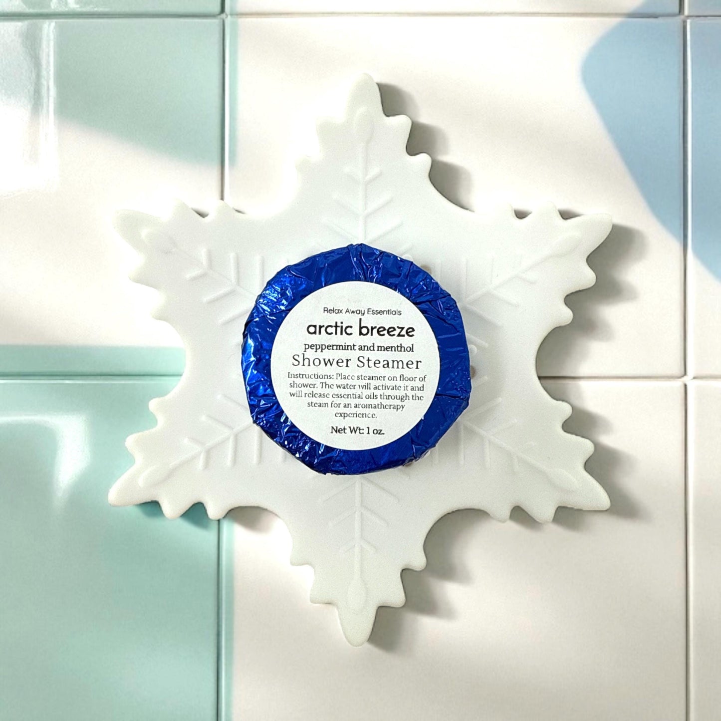 Snowflake Silicone Shower Steamer Tray – Soap Dish, Christmas Gift, Stocking Stuffer