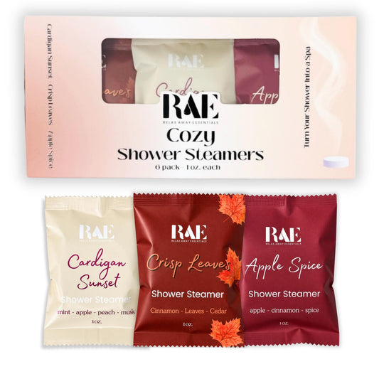 Cozy Shower Steamers 6 Pack | Fall Shower Steamers | Comfort Gift - Aromatherapy | Gift for her | Gift for him | Autumn Aromatherapy