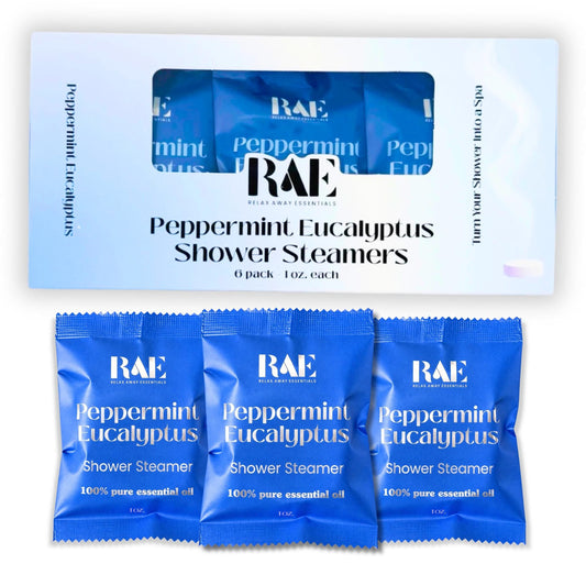 Peppermint Eucalyptus Shower Steamers 6 Pack | Aromatherapy Spa | Gift for him, Gift for her | Breathe