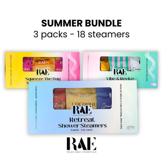 18 Shower Steamers - Summer Bundle Pack - Spa Set - Shower Tablets Bulk - Aromatherapy |