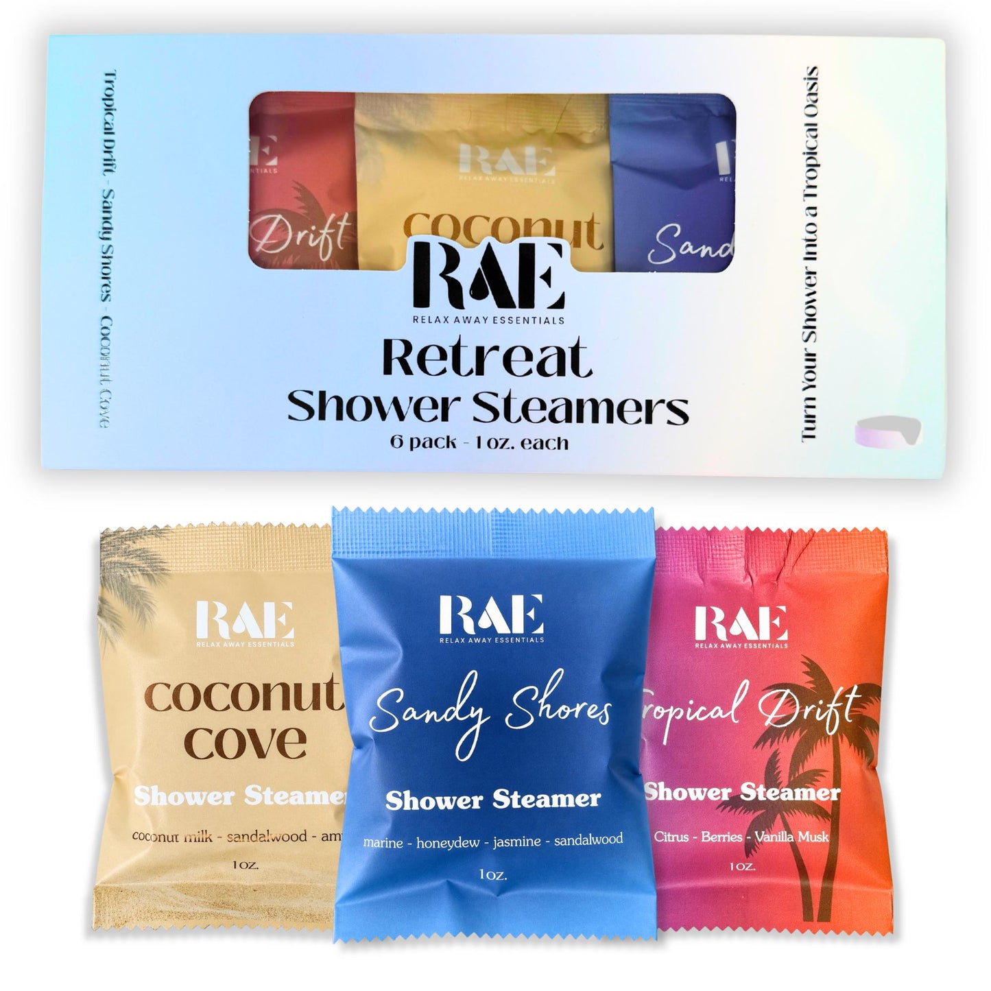 18 Shower Steamers - Summer Bundle Pack - Spa Set - Shower Tablets Bulk - Aromatherapy |