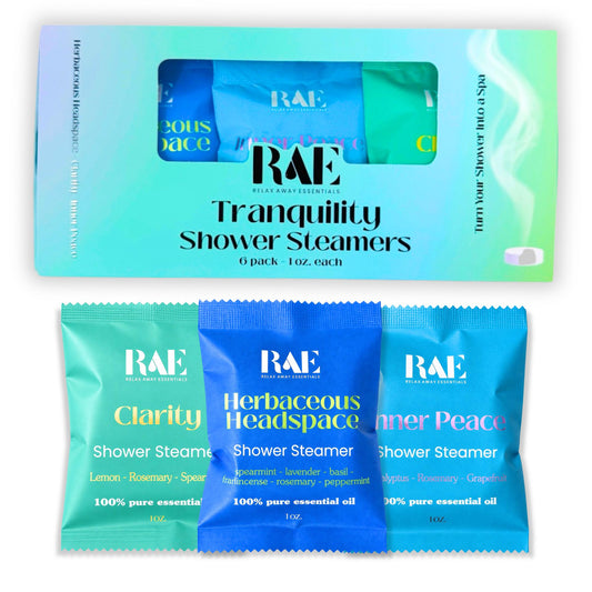 Tranquility Shower Steamers 6 Pack | Aromatherapy | Pure Essential Oils | Spa Gift | Handmade Gift |