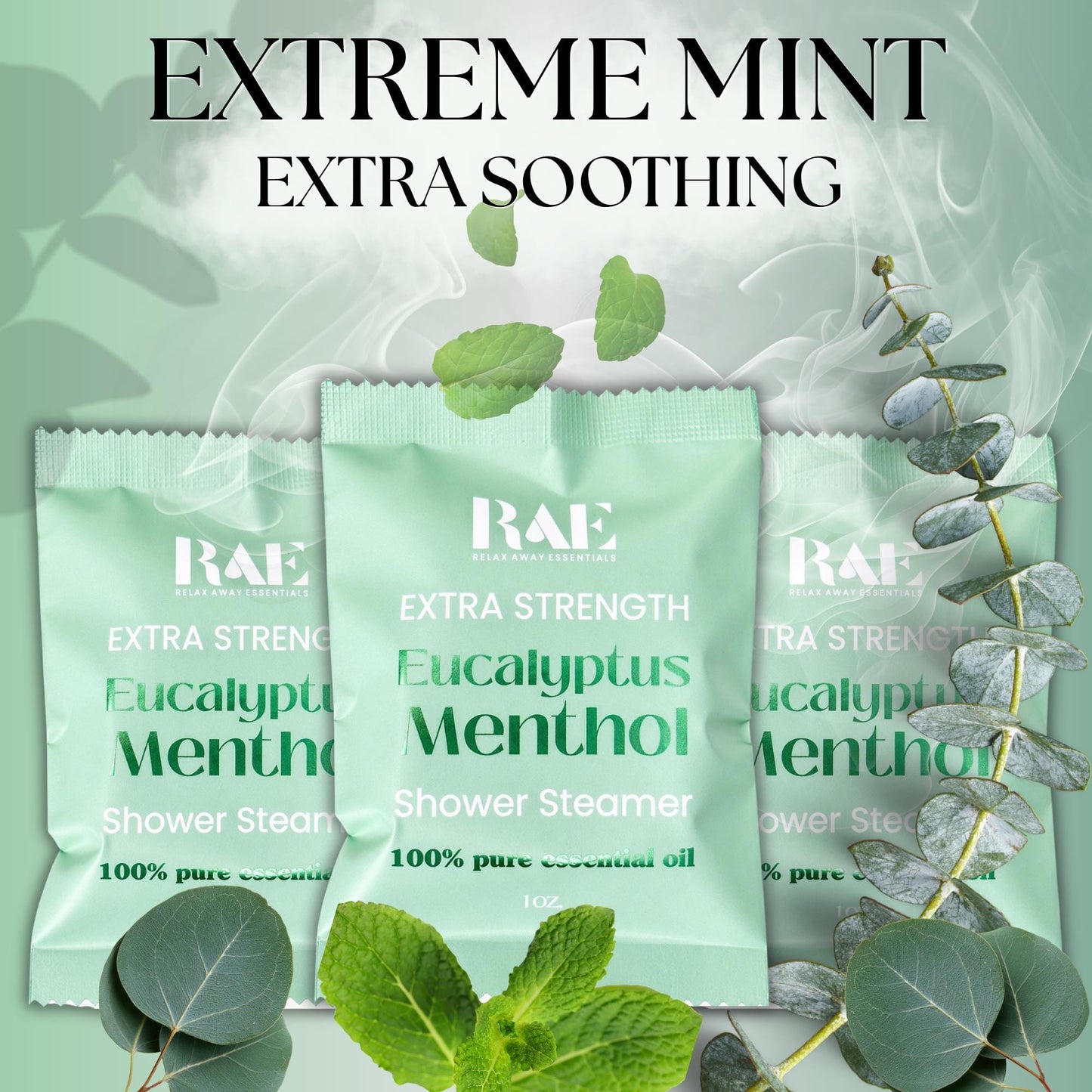 Extra Strength Eucalyptus Menthol Shower Steamers | 6 Pack | Strongly Scented | Essential Oils | Breathe | Relief