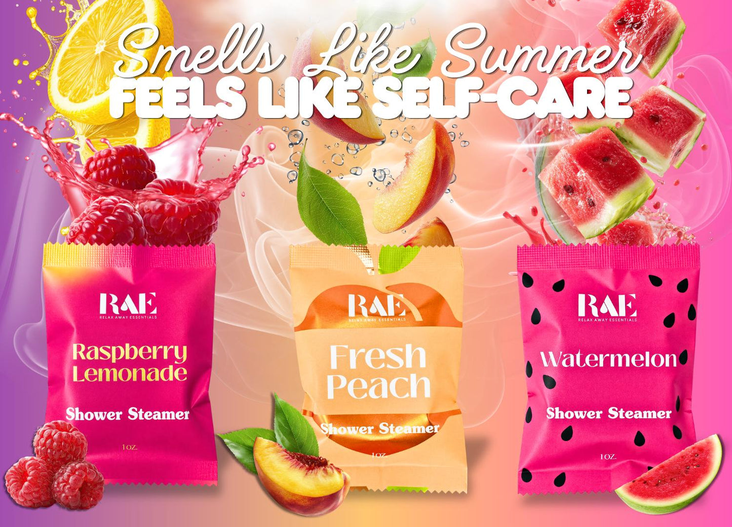 18 Shower Steamers - Summer Bundle Pack - Spa Set - Shower Tablets Bulk - Aromatherapy |