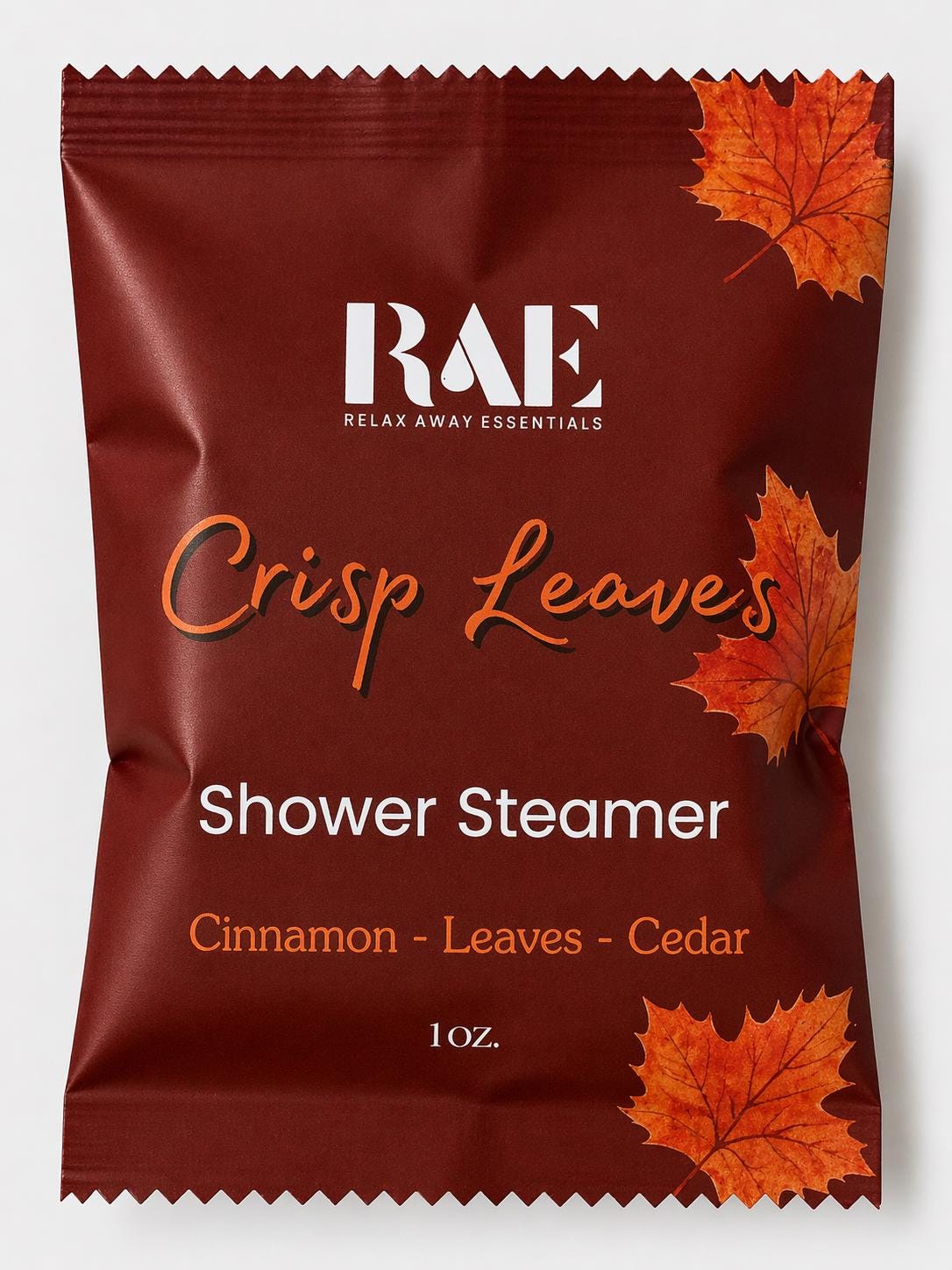 Crisp Leaves Shower Steamer | Single | Aromatherapy | Fall Autumn | Spa Gift