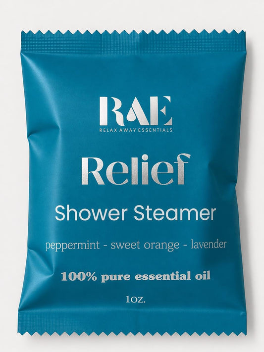 Relief Shower Steamer | Orange, Peppermint, Lavender | Essential Oils | Spa Aromatherapy Gift