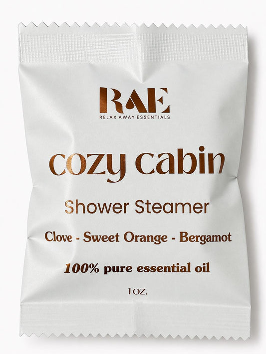 Cozy Cabin Shower Steamer | Clove, Sweet Orange, Bergamot Essential Oils | Aromatherapy | Autumn | Fall