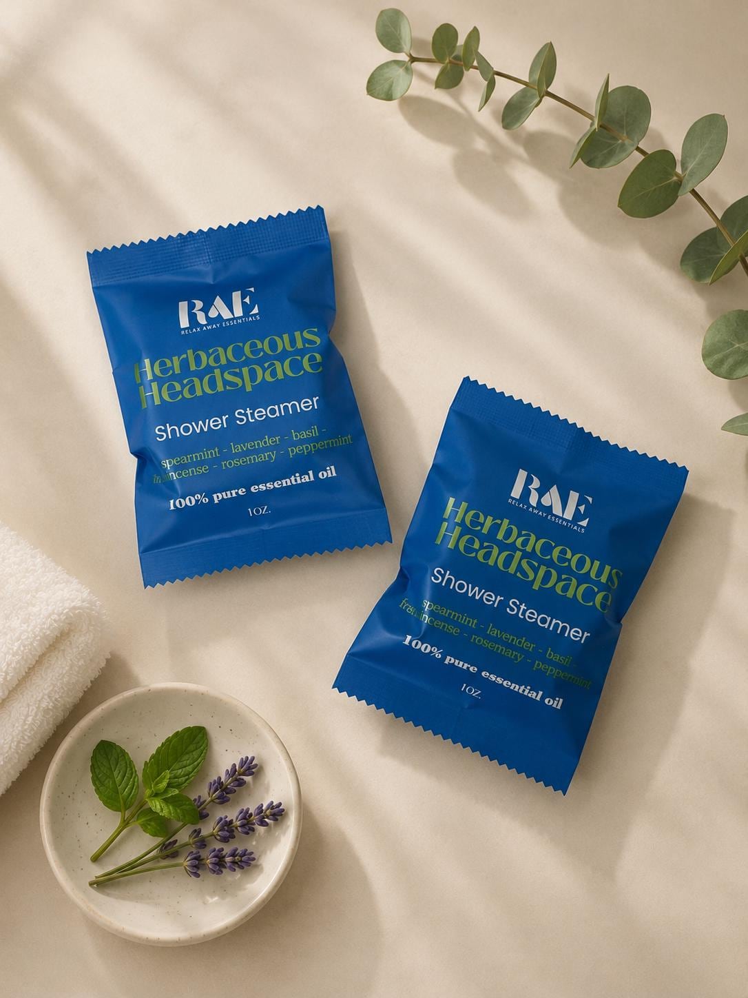 Herbaceous Headspace Shower Steamer | Spa Gift | Aromatherapy | Essential Oils