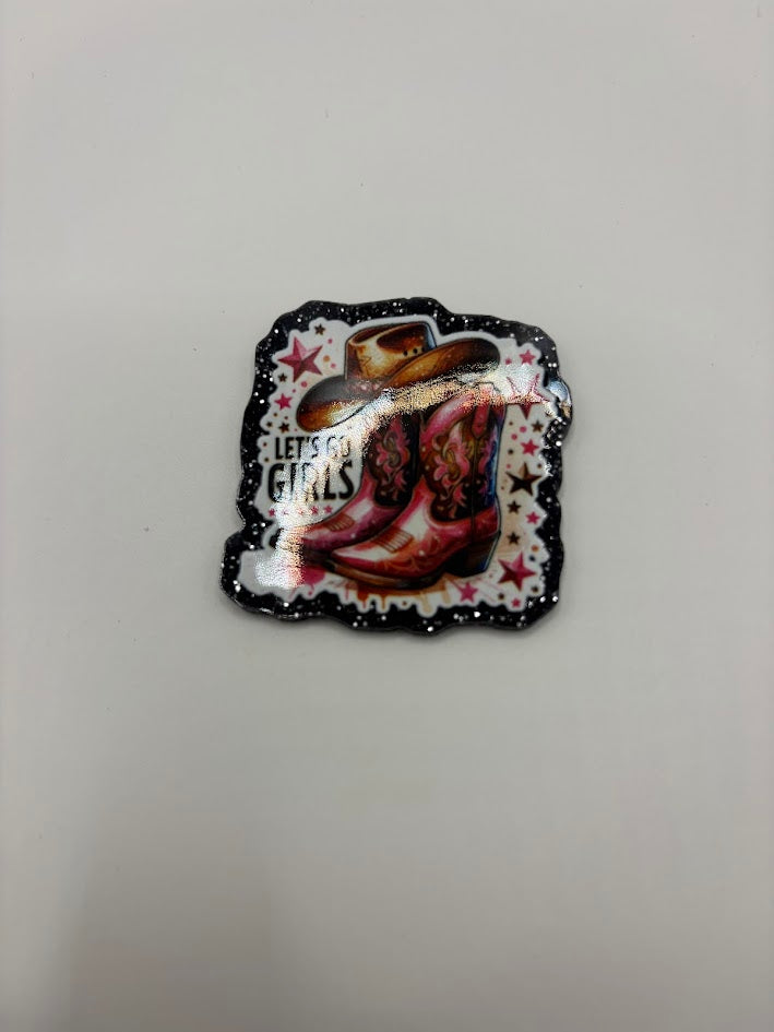 Lets Go Girls Bogg Bag Charm