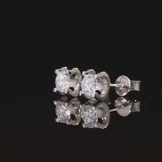 Limitless Love 1 Carat Moissanite Stud Earrings