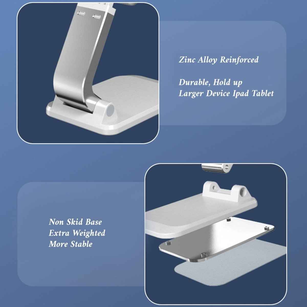 Portable Q7 Phone Holder – Adjustable Stand for Desk or Table