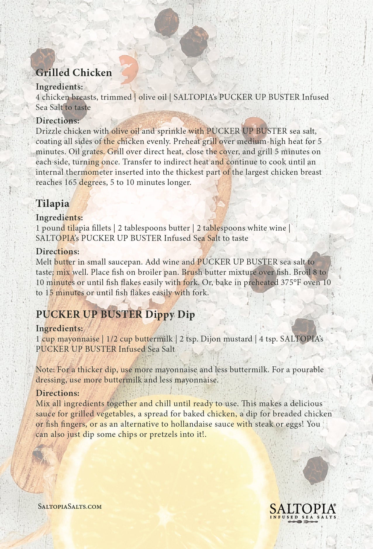 Lemon Pepper Salt: PUCKER UP BUSTER