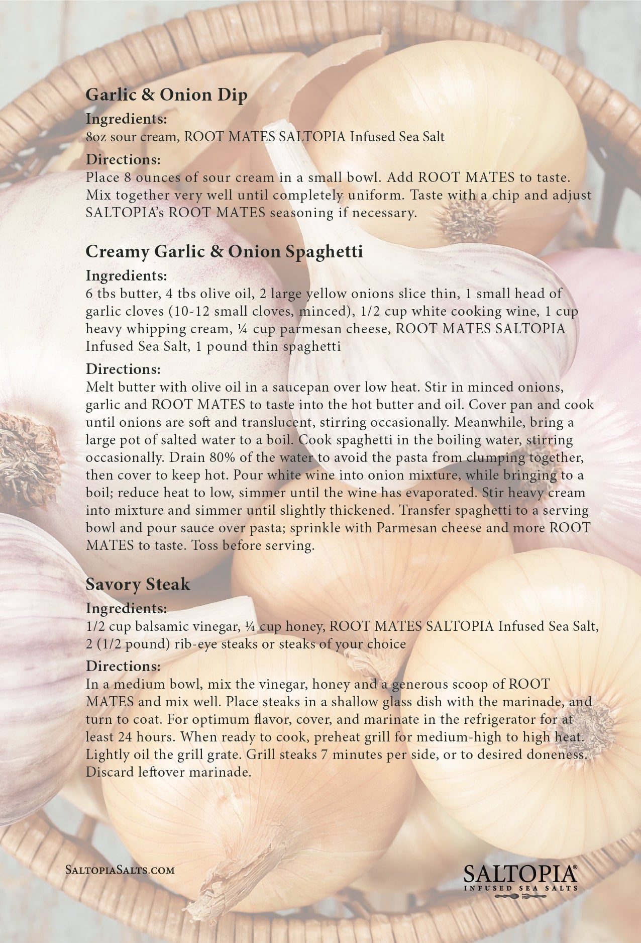Garlic & Onion Salt: ROOT MATES